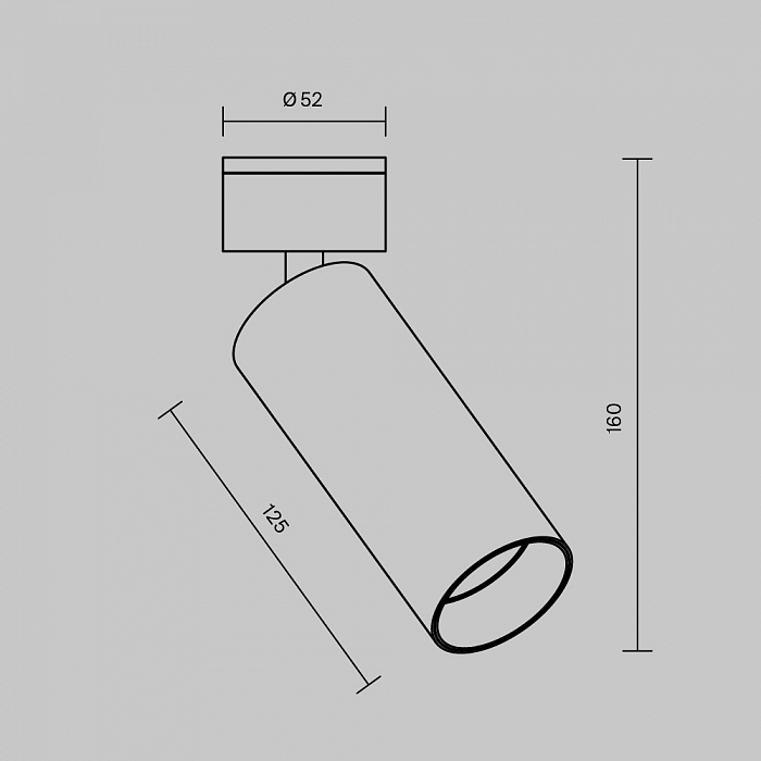 Светильник Technical C055CL-L12W3K-W-W