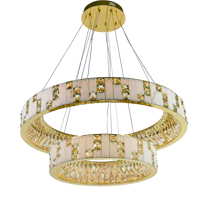Люстра NewRgy 6029E/130W GOLD+CLEAR